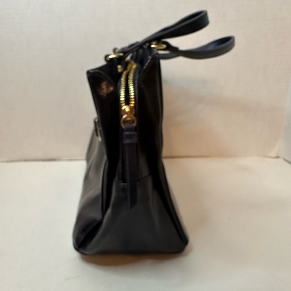 Navy Blue Three Compartment Purse - Picture 3 of 10